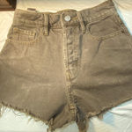PacSun Size 24- Women's army green Denim Shorts Photo 0