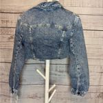 We The Free Free People Distressed Blue Denim Jacket Photo 2