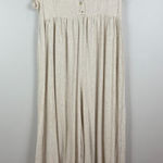 Natural Life Avery Jumpsuit Womens M Ivory Rayon Linen Wide Leg Summer Lagenlook Photo 0