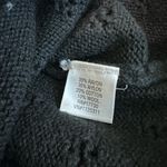 Merona Women’s 3/4 Sleeve Eyelet Button Up Black Cardigan Size Large Photo 6