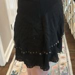 First Love Black Studded Women's Scalloped Skirt Photo 2