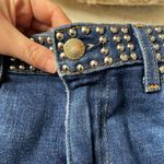 L'Agence L’Agence Studded Zoe Fringe Denim Shorts Size 25 Photo 3