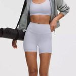 Lululemon NWT  high rise align 6 in biker shorts in serene blue  Photo 0