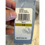 IZOD  white on white embroidery wildflowers NWT women's 14 sheath dress Photo 3