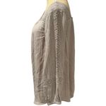 Soft Surroundings  Gauze Embroidered Blouse Peasant Boho Milk Maid Cottagecore M Photo 7