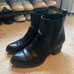 Amazon  Black Ankle Booties with Elastic Panels Photo 0