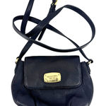 Michael Kors  Black Pebbled Leather Crossbody Foldover Purse Photo 0