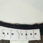 Vtg Sweater Vest Women L Green Tribal Print Fringe Hem Tiki Aztec Southwestern Size L Photo 4