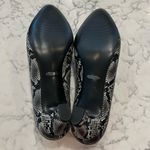 Vionic  Mia Snakeskin Print Leather Almond Toe Heels Size 9 Wide Photo 4