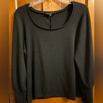 Eloquii Size 14/16 Black Long Sleeve Scoop Neck Sweater/Top Tapered Wrists Photo 0