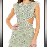 Mac Duggal  Floral Beaded Ruffle Mini Dress Photo 1