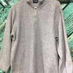 Catalina Fantastic Vintage 1/4 Zip Pullover Warm Gray Top Sweatshirt Sz L By Photo 0