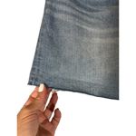 Madewell Blue Cotton Blend Button Fly Fringe Trim Denim Jean Shorts Women Sz 32 Photo 2