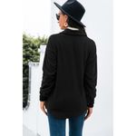 Esley Casual Large Vintage Irregular Shirt Jacket Photo 3