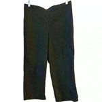 Alfred Dunner Women's Gray Black Dress Pants Size 10 Slim Fit Elastic Waist Photo 1