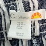 C&C California C & C California wide leg navy/white strip pant in womens medium. Photo 1