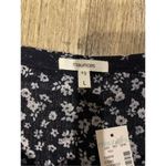Maurice's  Large Black and White Floral Long Sleeve Top New Photo 3