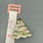 Lenox Porcelain Christmas Tree Brooch w/ Box Photo 3