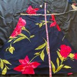 Jones Studio  Navy Blue Floral Print A-Line Dress Size 2 Photo 9