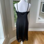 Vintage Black Lace Nylon Slip Dress Size Bust 34 or Small/Medium Photo 2