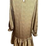 Molly Bracken  satin drop hem animal print dress Sz S Photo 1