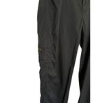 prAna Pants Womens Large Black Cargo Belted Lightweight Stretch Hiking Climbing Photo 2