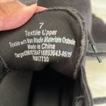 Merona Faux Suede Ankle Boots Heeled Size 7 Black Lace Up Zip Photo 7