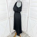 Apt. 9  High Low Halter Tie Neck Midi Maxi Dress Black Small Sleeveless Photo 1