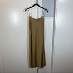 J.Crew  Gwyneth slip dress in luster charmeuse in camel tan brown Size 4 neutral Photo 1