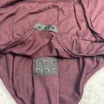 Madewell Short Sleeve Wrap Bodysuit Women's S Burgundy 100% Lyocell V-Neck NEW Photo 7