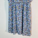 Francesca's Miami Blue Floral Mini Dress NWT Size Medium Wedding Guest Dress Photo 2