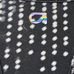GapFit Black and Gray Abstract Polka Dot Pullover Sports Bra- Extra Large Photo 3