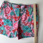 Talbots  Womens Relaxed Chino Shorts Size 12 Sketched Blooms Colorful Preppy Photo 7