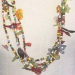 CHUNKY RAINBOW FUN MULTI STRAND LONG NECKLACE Photo 1