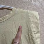 Bassike Light Yellow Turnback Mini Dress Photo 8