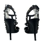 Valentino Garavani Noir Rockstud 100mm Caged Leather Pumps Black Size 36.5 Photo 7