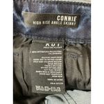 Kut From The Kloth Size 2 Connie Hi Rise Ankle Skinny Jeans Raw Hem Green Stripe Photo 8