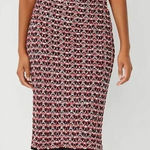 Ann Taylor  Red Black White Tweed Sweater Midi Skirt Womens‎ Size XLP NWT Photo 0