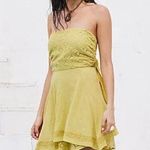 Free People  Free-Est Renata Mini Dress Tube Strapless Embroidered Lace S Photo 0