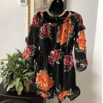 Love...Ady Love Ary Floral Jumpsuit Romper Floral Size Small Off Shoulder Preppy Pullover Photo 3