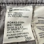 AG Adriano Goldschmied AG Jeans The Stevie Ankle Petite Corduroy Gray Slim Straight Pants Size 28P Photo 3