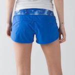 Lululemon 2016 Speed Short 2.5” Pipe Dream Blue Tidal Trip Waistband Sz 6 Photo 1