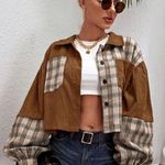 SheIn  Trendy Brown Corduroy Jacket Photo 0