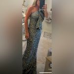 Mardi Gras ball gown super comfy stretch sequin size medium Gray Photo 6