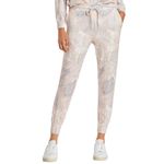 Sundry  Pastel Leaf Print Soft Stretch Jogger Pants Drawstring Loungewear Size 4 Photo 1