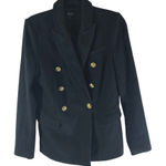Bardot  Womens Black Double-Breasted Blazer Jacket W/ Gold Buttons Size S Photo 0