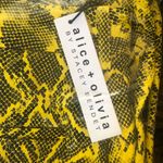 Alice + Olivia  Eric High Waist Snake Embossed Faux Leather Wide Leg Pants Photo 7