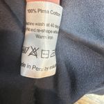 Eskandar Pima Cotton Wide Leg Trousers Pants Pull On Navy Blue Size 1 Size M Photo 5