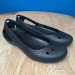 Crocs  Kadee Black Ballet Flats Slip On Round Toe Cut Out Women’s Size 10 Photo 0