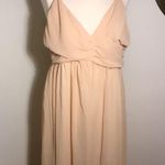 Formal Dress spaghetti strap formal blush tan color. Raw hem can be altered to … Size XXL Photo 2